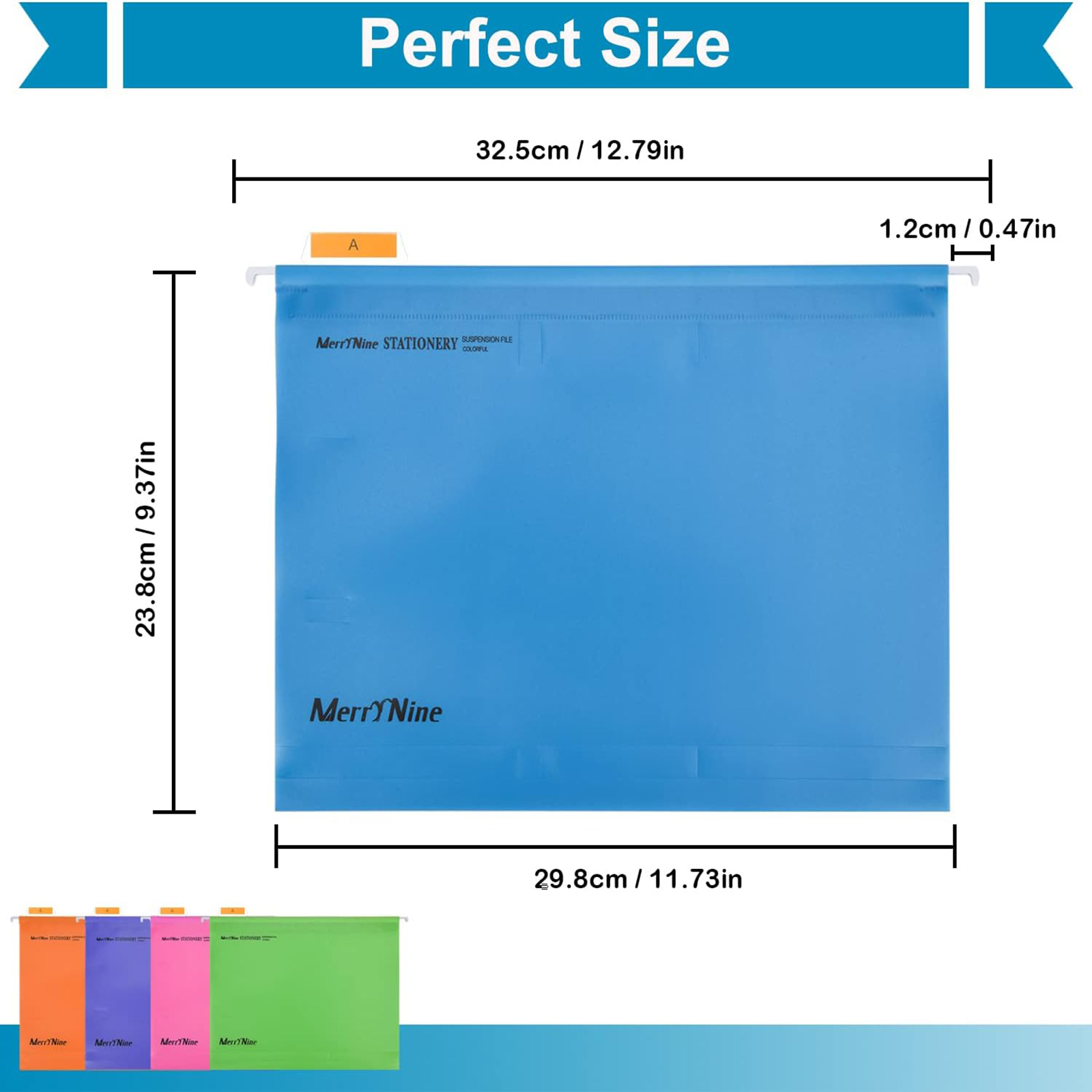 MerryNine 15-Piece Letter Size Hanging File Folders photo 2
