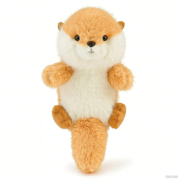 Figura de peluche ABEARCAR con forma de nutria, 20 cm, suave