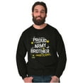 thumbnail image 3 of Military Logo Proud US Army Brother Men's Crewneck Sweatshirt Brisco Brands S, 3 of 6