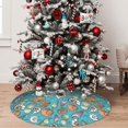 thumbnail image 5 of Rateoe Cute Conch Print Christmas Tree Skirt 48" for Xmas Holiday New Year Party Circle Tree Mat Ornaments Decoration, 5 of 7