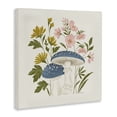 thumbnail image 3 of Stupell Industries Blue Mushrooms & Wildflowers Floral Painting Wrapped Canvas Canvas Art Print Wall Art, 30 x 30, 3 of 7