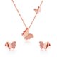 thumbnail image 1 of Joyas para mujer, colgantes de mariposa, collares de mariposa, juegos de aretes - oro rosa brillar Electrónica, 1 of 5