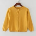 thumbnail image 2 of Gibobby Sweater Button Up Knit Cardigan for 0-12 Months 2t 3t Toddler Kids Solid Color Lounge Knitted Sweater Fall Warm Ribbed Knitwear Jacket for Boys Girls(18-24 Months,Yellow), 2 of 4