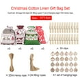 thumbnail image 2 of SUNSIOM Christmas Candy Bag Set Hanging Drawstring Gift Bags Treat Bags with Rope and Tag/Stickers, 2 of 6