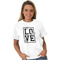 thumbnail image 3 of Love Pretty Floral Romantic Gym Yoga Women's Graphic T Shirt Tees Brisco Brands L, 3 of 5