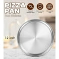 thumbnail image 2 of Yuiicaov Stainless Steel Pizza Pan 16 inch, Pizza Pan for Oven, Steel Pizza Tray, Thick Round Pizza Plate Pizza Baking Sheet, Easy Clean & Dishwasher Safe, Set of 1, 2 of 10