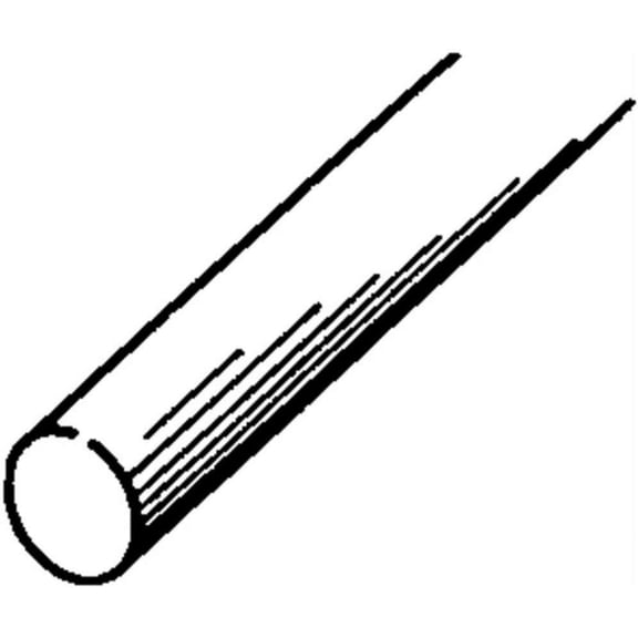 K&S  0.114 in. Dia. x 12 in. L Brass Rod  3 pk