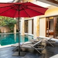 thumbnail image 4 of Gymax Base Carrée Lestée pour Parasol de Patio, Support 36 Lb pour l'Extérieur avec 3 Adaptateurs, 4 of 10
