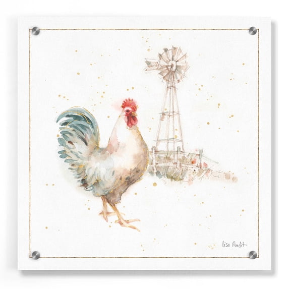 Epic Art 'Farm Friends XI' by Lisa Audit, Acrylic Glass Wall Art, 36"x36"