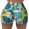 thumbnail image 2 of Picia Tropical Floral Printed Workout Shorts for Women Seamless Scrunch Butt Lifting High Waisted Yoga Gym Booty Running Moisture-wicking Short Pants-, 2 of 9