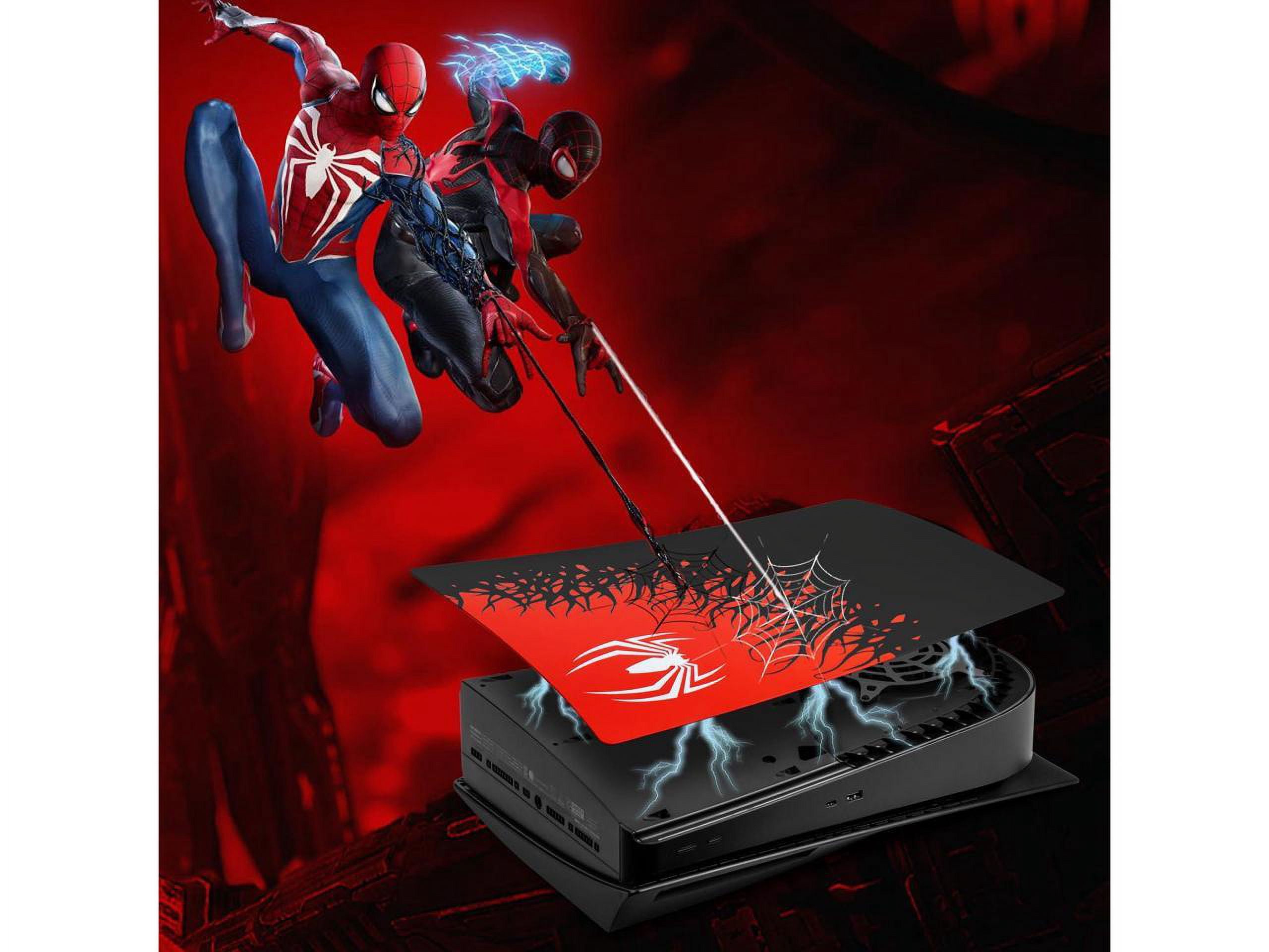 [Faceplate for PS5 Disc Edition] - Superhero Spider - Man 2 Plates for PS5 Console Cover Plates, Premium ABS Faceplate Shell Covers for PlayStation 5 PS5 Cover Plate Disc Edition