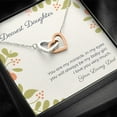 thumbnail image 2 of Dearest Daughter Interlocking Hearts Necklace, 2 of 8