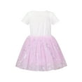 thumbnail image 2 of Girls Dress Cotton T Top Tulle Skirt Silver Glitter Star Short Sleeve 6 Years, 2 of 6