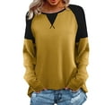 thumbnail image 1 of WEAIXIMIUNG T-Shirts Graphiques pour Femmes, Mode Tendance, Manches Longues, Col Rond, Chandail Décontracté Ample, 1 of 4