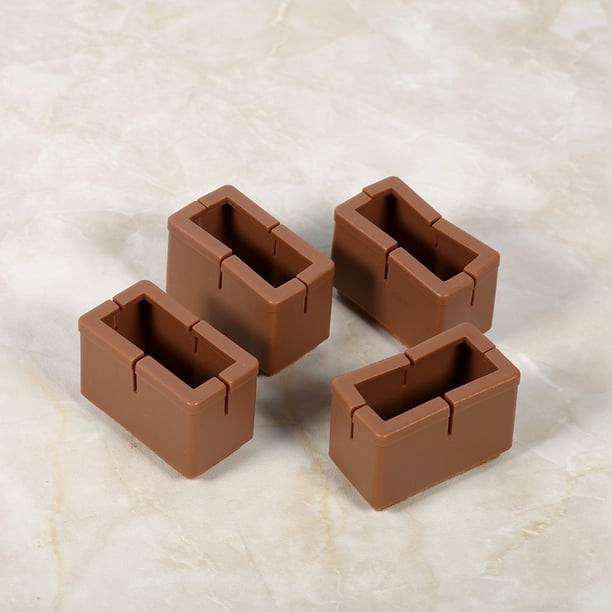 Pegas De Silla Cubierta Muebles Puertas Protector Con Suela De Goma Anti -slip Para Protección Del Piso, Paquete De 8 Piezas Color De Café