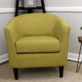 thumbnail image 2 of Fox Hill Trading Windsor 17.5" Traditional Fabric Club Chair in Green, 2 of 6