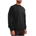 thumbnail image 7 of Jalioing Men's Pullover Shirts Solid Color Basic Long Sleeve Sweatshirts Casual Loose Crew Neck Spring Tees Tops, 7 of 7