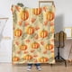 thumbnail image 4 of Decoraciones de Halloween, manta de calabaza con hojas de arce, linda manta para mascotas, cálida, acogedora, suave y ligera, manta de franela con patrón para Acción de Gracias, Halloween, decoración, 4 of 6