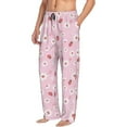 thumbnail image 3 of Kdxio Hand Drawn Strawberry Print Men's Sleep Pajama Pant Lounge Pants with Pockets, 3 of 8
