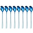 thumbnail image 1 of 8 Pcs Cuillères en Acier Inoxydable Manche Long Cuillères à Dîner Mode Simple Cuillères à Riz, 1 of 9
