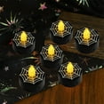 thumbnail image 5 of BGZLEU Halloween Pumpkin Tealights Candles, 12 Pack LED Flameless Candles, Tea Lights Candles Battery Operated with Spiderweb and Pumpkin Fhost Face for Halloween Fall Table Centerpieces, 5 of 6