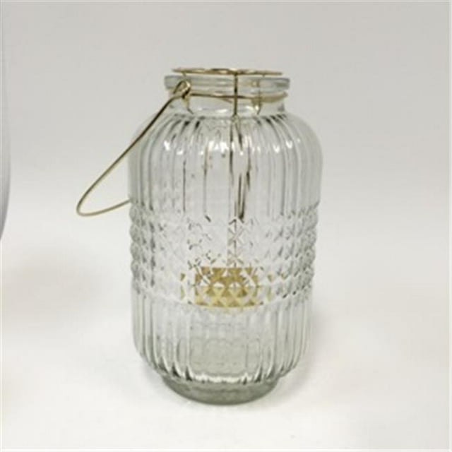 Biedermann & Sons HJ24LG Glass Crystal-Cut Lantern - Large