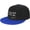 Blue, variant on Thou Shall Not Try Me Flat Bill Hats Snapback Hat Brim Baseball Cap for Men Adjustable,White