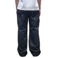 thumbnail image 4 of Men's Baggy Classic Utility Twill Workwear Multi Pocket Cargo Pants (Black, 36W x 32L), 4 of 4