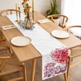 thumbnail image 3 of Valentine's Day Table Runner - 72 Inch Long, Kitchen Dining Table Runner Dresser Scarves, Watercolor Trucks Love Tree Balloons Farmhouse Decor for Coffee Tables Wedding Party Banquet, 3 of 8
