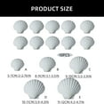 thumbnail image 4 of WINDLAND 10pcs Handicraft White Seashells For Painting And Decoration Seashells Pack, 4 of 16