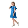 thumbnail image 5 of Tkrady Girls Dresses Spring Summer New Casual Cute Short Sleeve Dress Princess Dresses, Sizes 2-10 Years, 5 of 6
