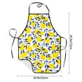 thumbnail image 2 of Easygdp Tropical Lemon Apron Waterdrop Resistant with 2 Pockets,Oil Resistant Cooking Kitchen Chef Apron for Women Men, 2 of 7