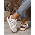 thumbnail image 2 of Women's Fashionable Color Block Beige Breathable Lace-Up Round Toe Sneakers For Casual And Sporting, 2 of 4