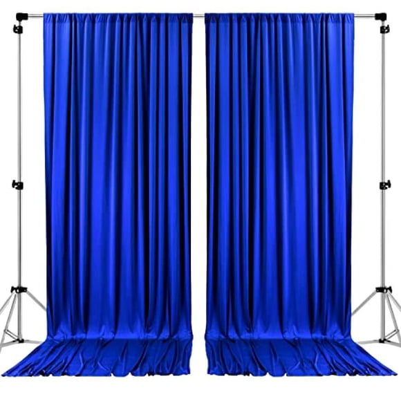 Cortinas de poliéster con telón de fondo AK TRADING CO., 10 x 10 pies