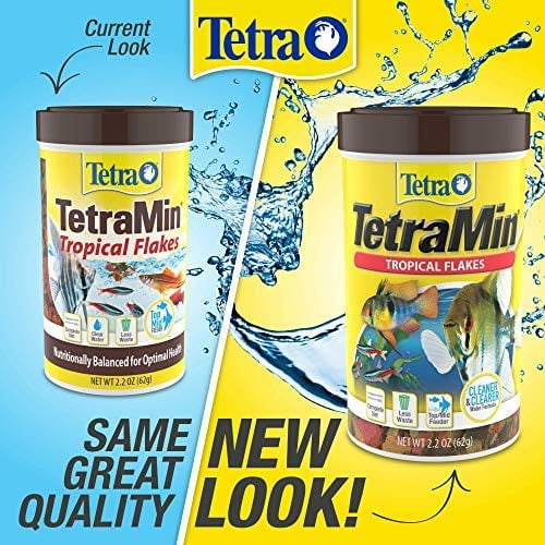 TetraMin Nutritionally Balanced Tropical Flake Food for Tropical Fish, 2.2  lbs