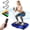 Type 1-Blue, variant on Vibration Plate Exercise Machine, Full Body Vibration Platform with 2 Loops & 5 Resistance Bands for Wellness and Fitness, Black
