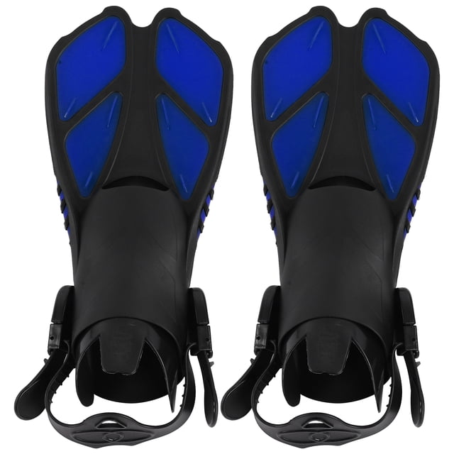 Snorkeling Flippers, Adjustable TPR+PP 1 Pair Swimming Fins Streamlined Distribution Open Heel Dive Fins For Diver For Snorkeling For Summer Diving XL