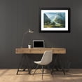 thumbnail image 4 of Johann Heinrich Bleuler 24x18 Black Modern Framed Museum Art Print Titled - The Glacier of Grindelwald with Mountain Peaks Fieschhorner and Hornligrat, 4 of 5