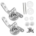 thumbnail image 1 of AMLESO Charnières de Remplacement Réglables Universelles pour Couvercle de Toilette 2xToilet, 1 of 4