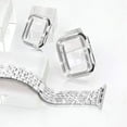 thumbnail image 6 of REQO Compatible with Apple Watch Ultra Band 49mm 46mm 45mm 41mm 38mm 40mm 42mm 44mm with 2 Pack Bling Crystal Diamonds Case Cover, iwatch SE Series Ultra 2 10/9/8/7/6/5/4/3/2/1 Bands for Women, 6 of 7