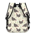 thumbnail image 4 of Disketp Funny Chicken Mochila Estampada para Hombre y Mujer – Mochila Ligera Clásica con Múltiples Bolsillos para Universidad, Trabajo y Viajes-One Size, 4 of 5