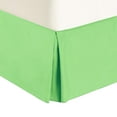 thumbnail image 2 of Brushed Microfiber 1800 Series Bed Skirt Solid 1PC Bed Skirt with 30" Drop (Short Queen, Sage)- Pleated Sides and Split Corners, Wrinkle & Fade Resistant, Easy to Care, 2 of 5
