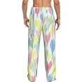 thumbnail image 3 of Balery Men'S Hand Drawn Colored Hearts Pants,Sleepwear Pants,Pajama Pants,Pj Bottoms Drawstring And Pockets-Xx-Large, 3 of 9