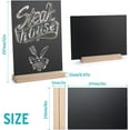 thumbnail image 3 of GHSDFBB 2 Pack Tabletop Chalkboard Sign with Base Stand, 8 x12 Inch Menu Chalk Board Sign Store Food Signs, Message Boards for Party, Wedding, Tables Decoration, Bar and Restaurant, 3 of 6