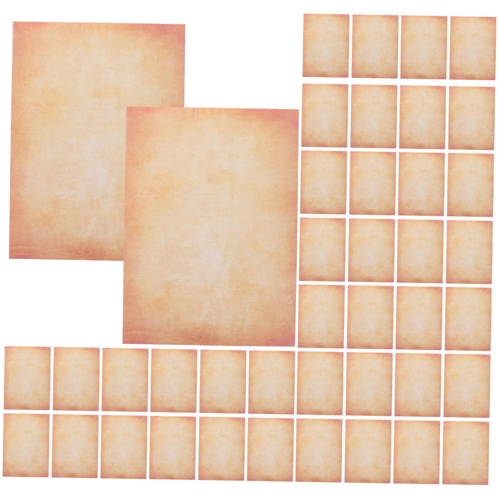 IDEANATEGRATE 100 Sheets Vintage Writing Paper Rectangular For Menus And Invitations