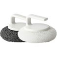 thumbnail image 1 of Tampon à Récurer avec Poignée en Acier Inoxydable 2 Pack (Noir+blanc), 1 of 5