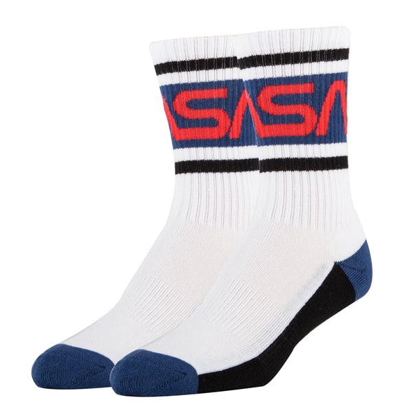 OoohYeah Kids Funny Crew Socks, I AM NASA, Novelty Cotton Socks for Boys & Girls
