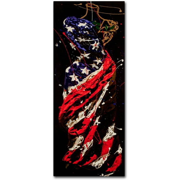 Trademark Fine Art "American Dress Drizzle" Canvas Art by Roderick Stevens