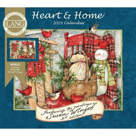 - 2019 Heart & Home Special Edition Wall Calendar, Susan Winget by Wells Street by