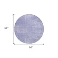 thumbnail image 3 of HomeRoots 588782 8 ft. Round Abstract Washable Indoor & Outdoor Area Rug, Lavender, Purple & Lilac, 3 of 5